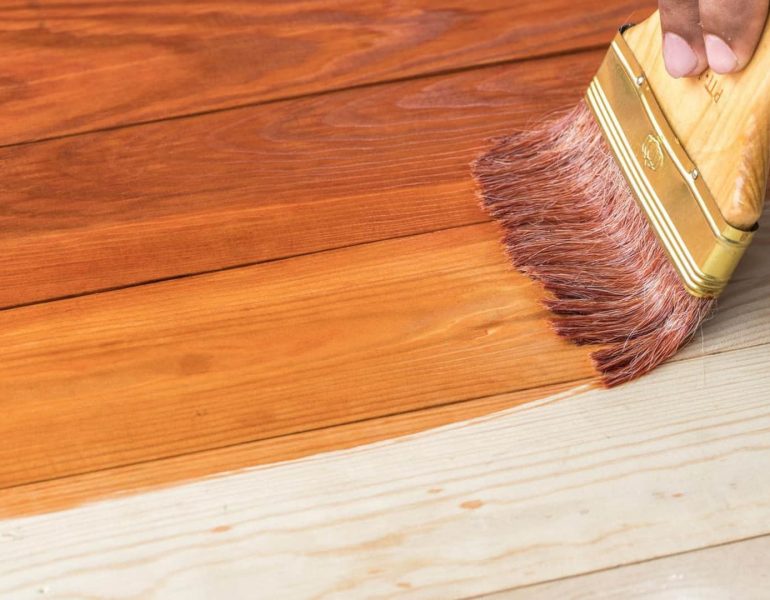 Teinture de plancher Teinture de plancher