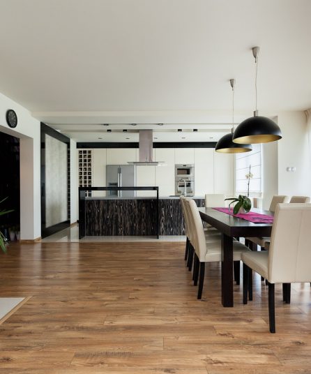 Urban apartment – Modern interior Urban apartment - Kitchen, dining room and living room